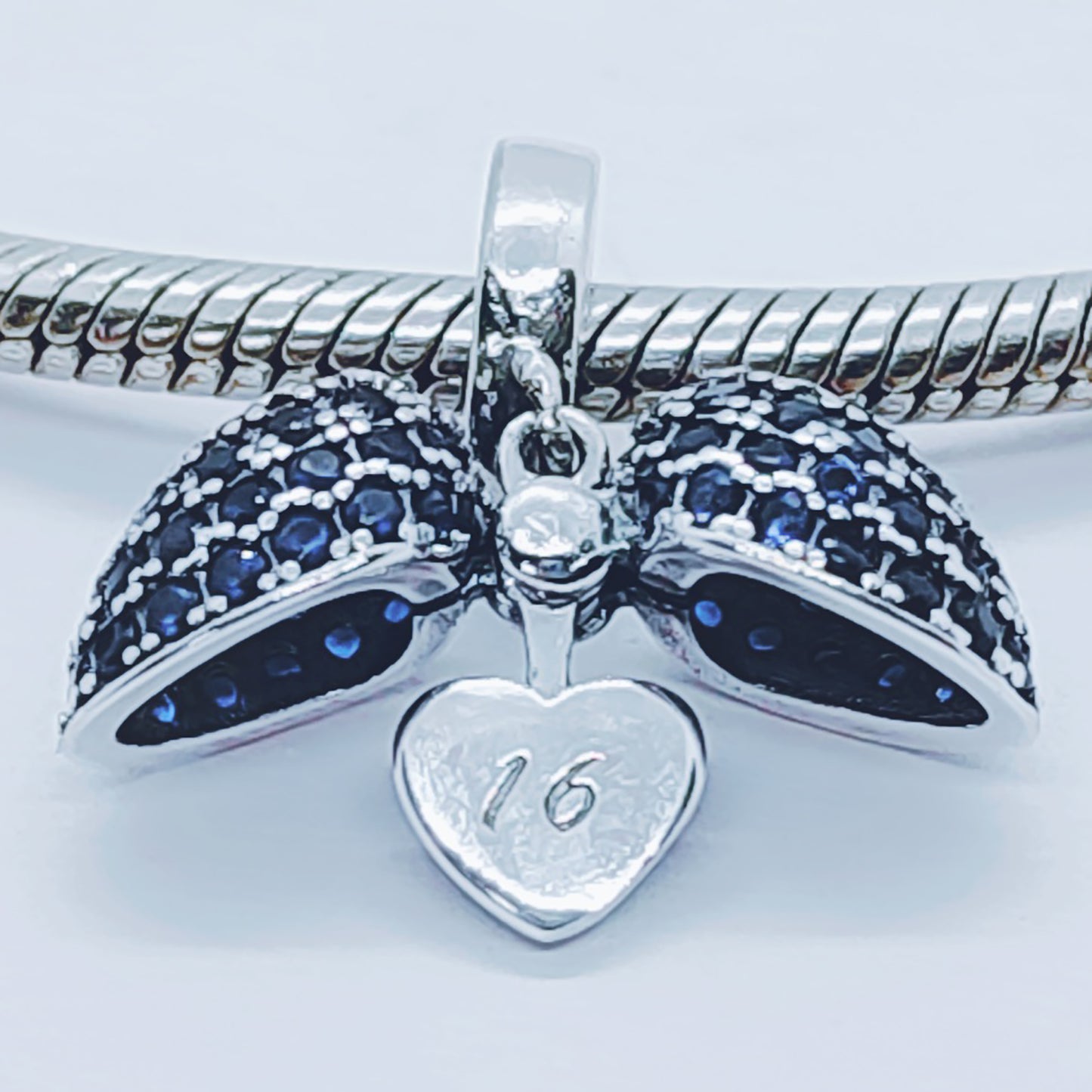 16th Birthday Necklace Pendant for Pandora Bracelet or Necklace.  16 Age Necklace available in 4 colours