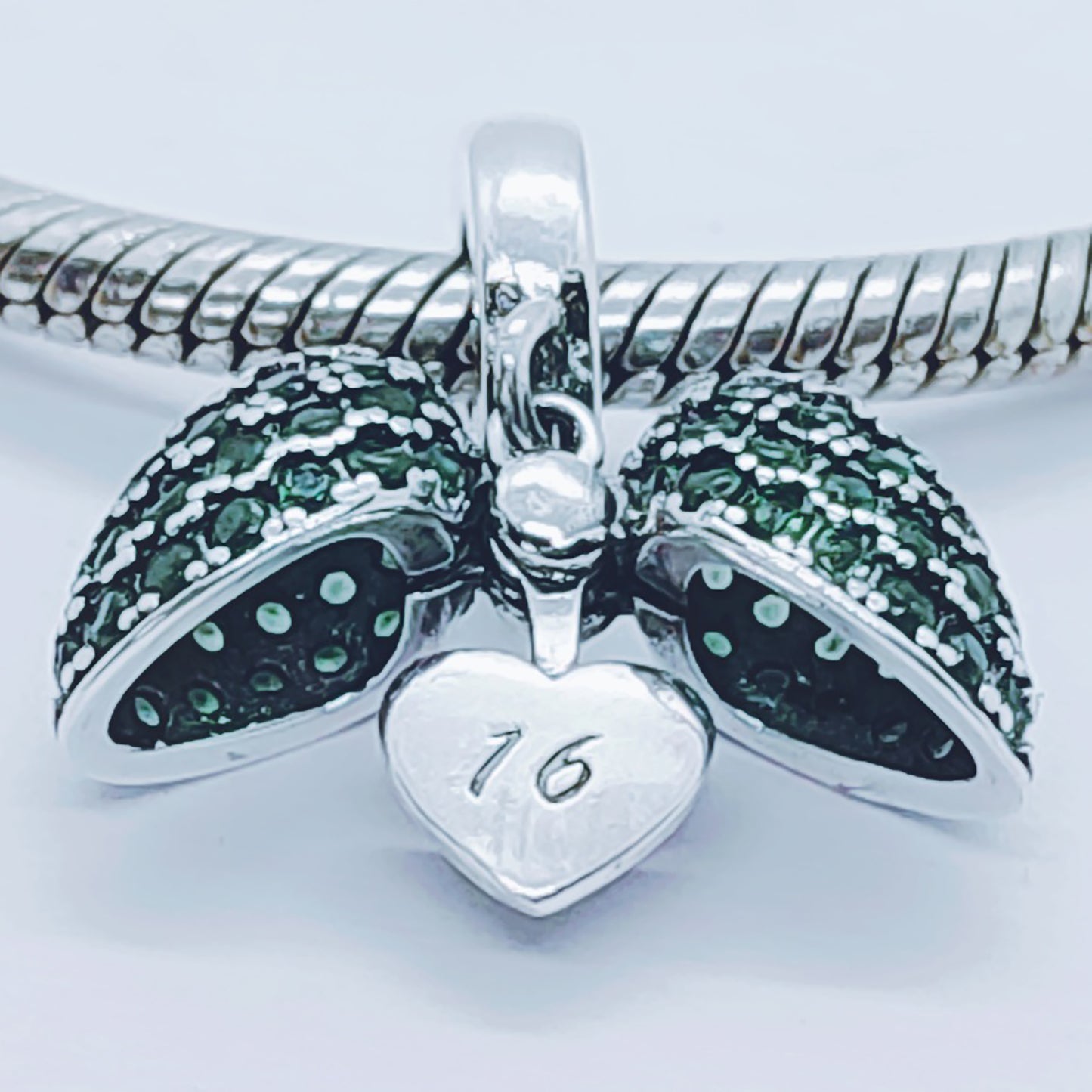 16th Birthday Necklace Pendant for Pandora Bracelet or Necklace.  16 Age Necklace available in 4 colours