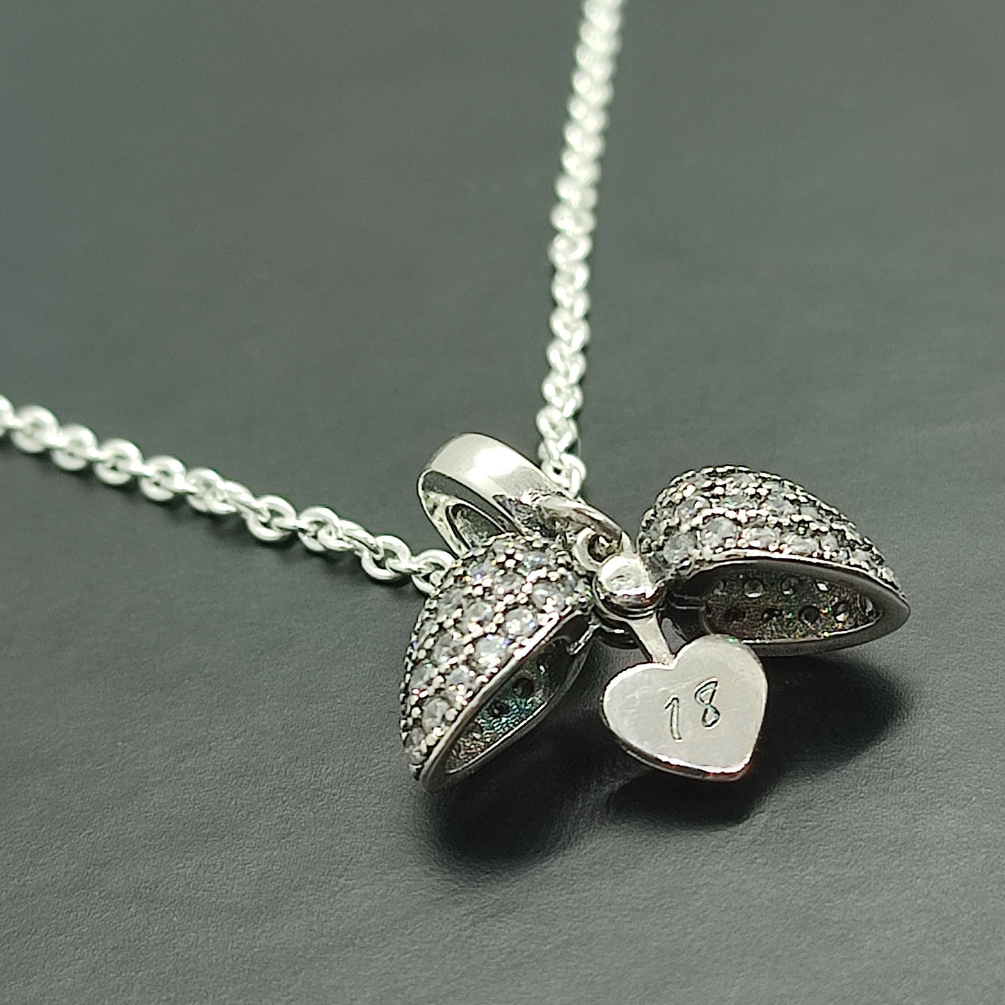 18th Birthday Necklace Pendant for Pandora Bracelet or Necklace.  18 Age Necklace available in 4 colours