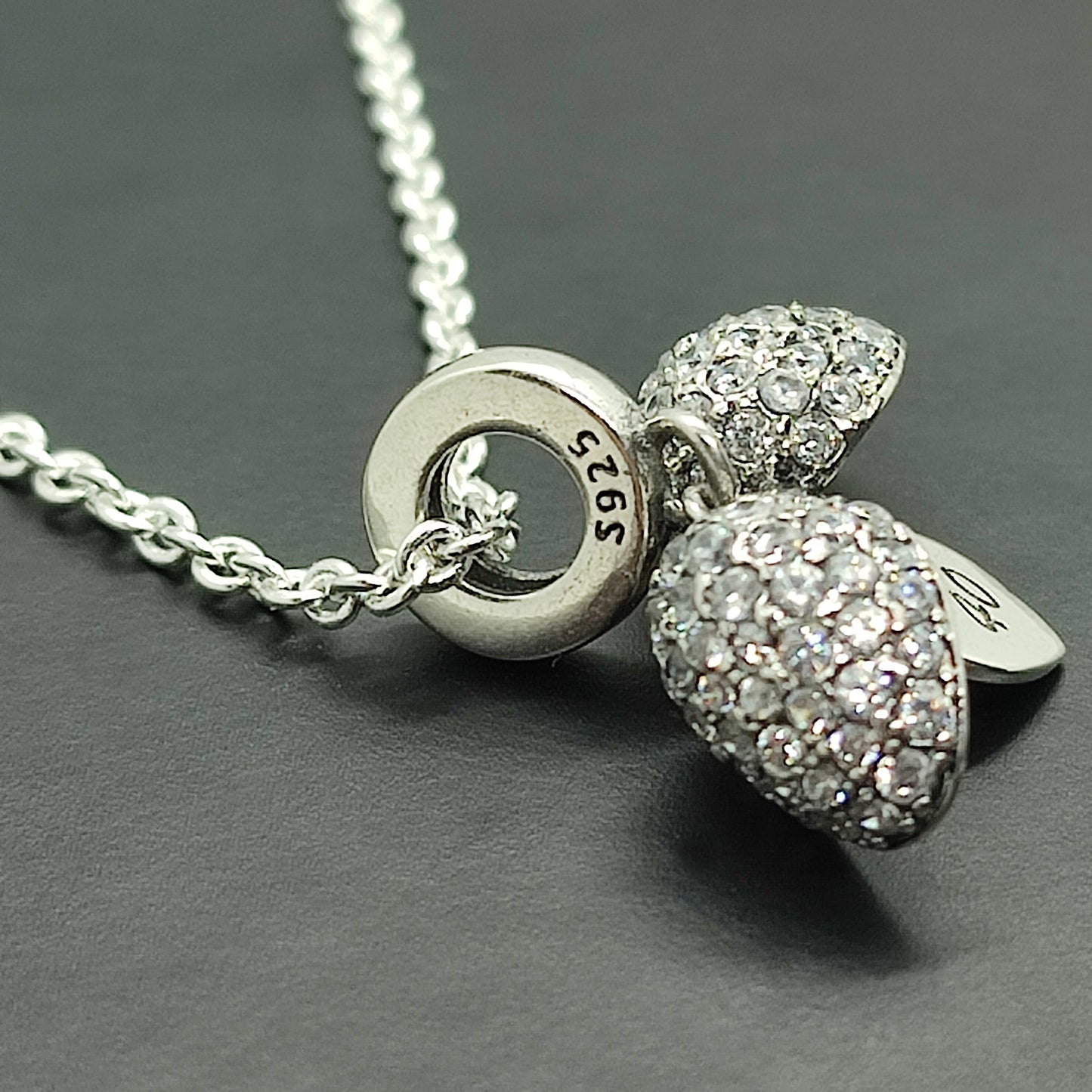 40th Birthday Necklace. Pendant also fits Pandora Bracelet.  40 Age Necklace available in 4 colours