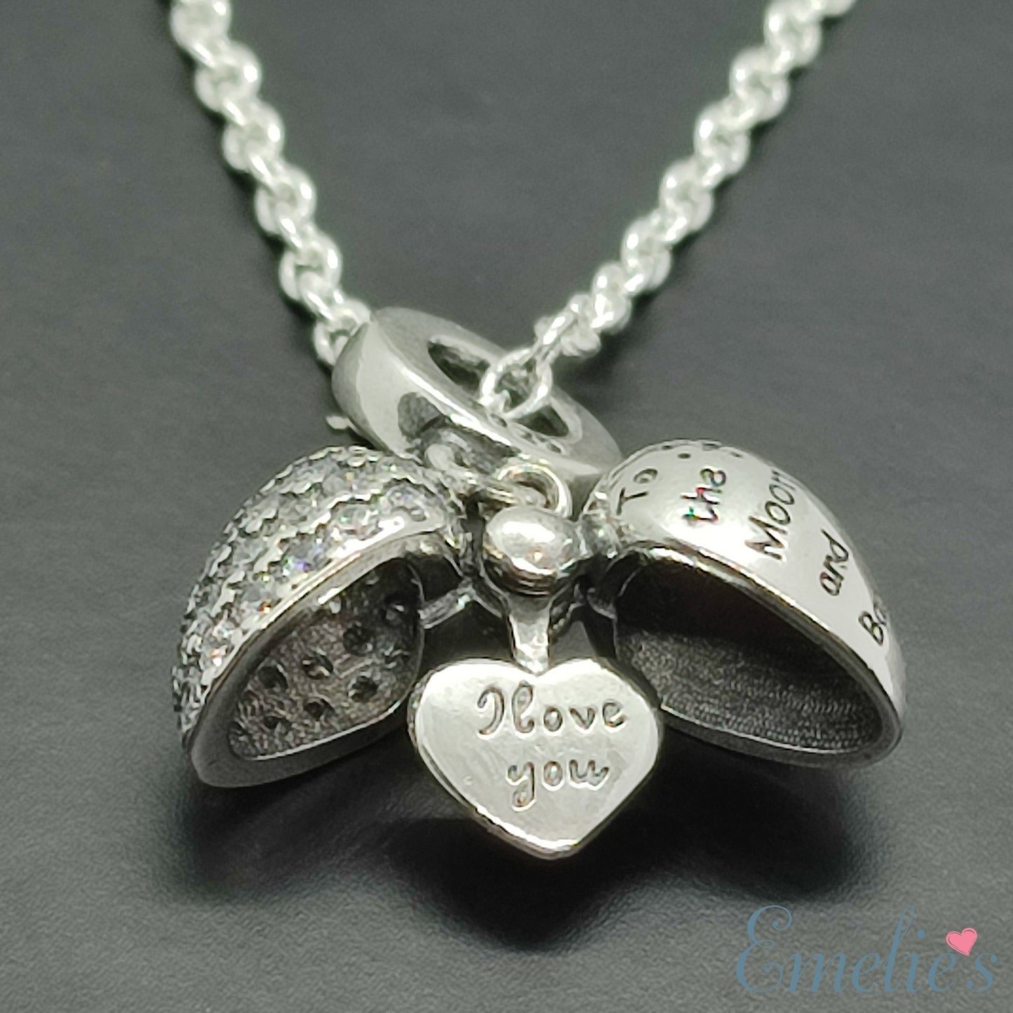 I Love you to the moon and back Pandora Necklace