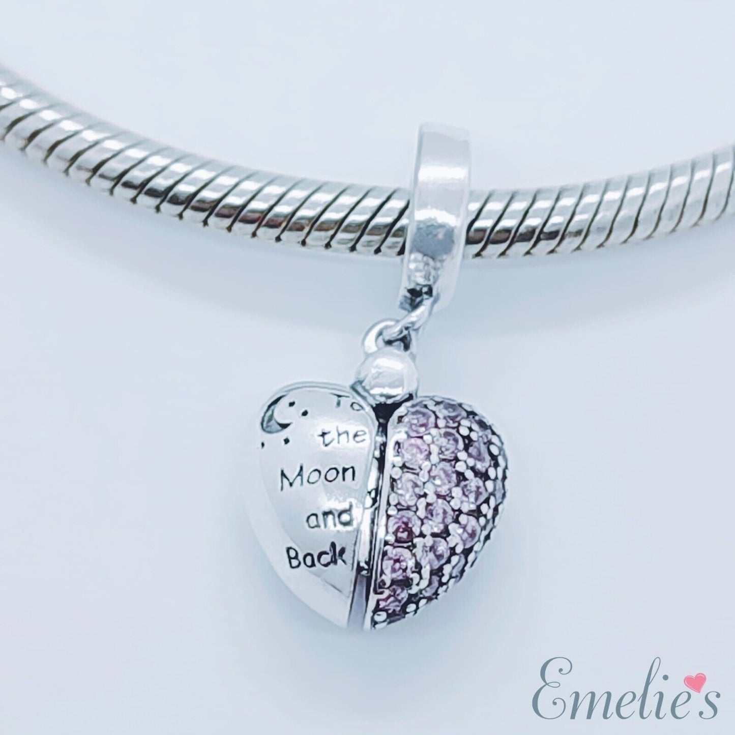 I Love You Charm for Pandora Bracelet or Necklace. Locket Charm