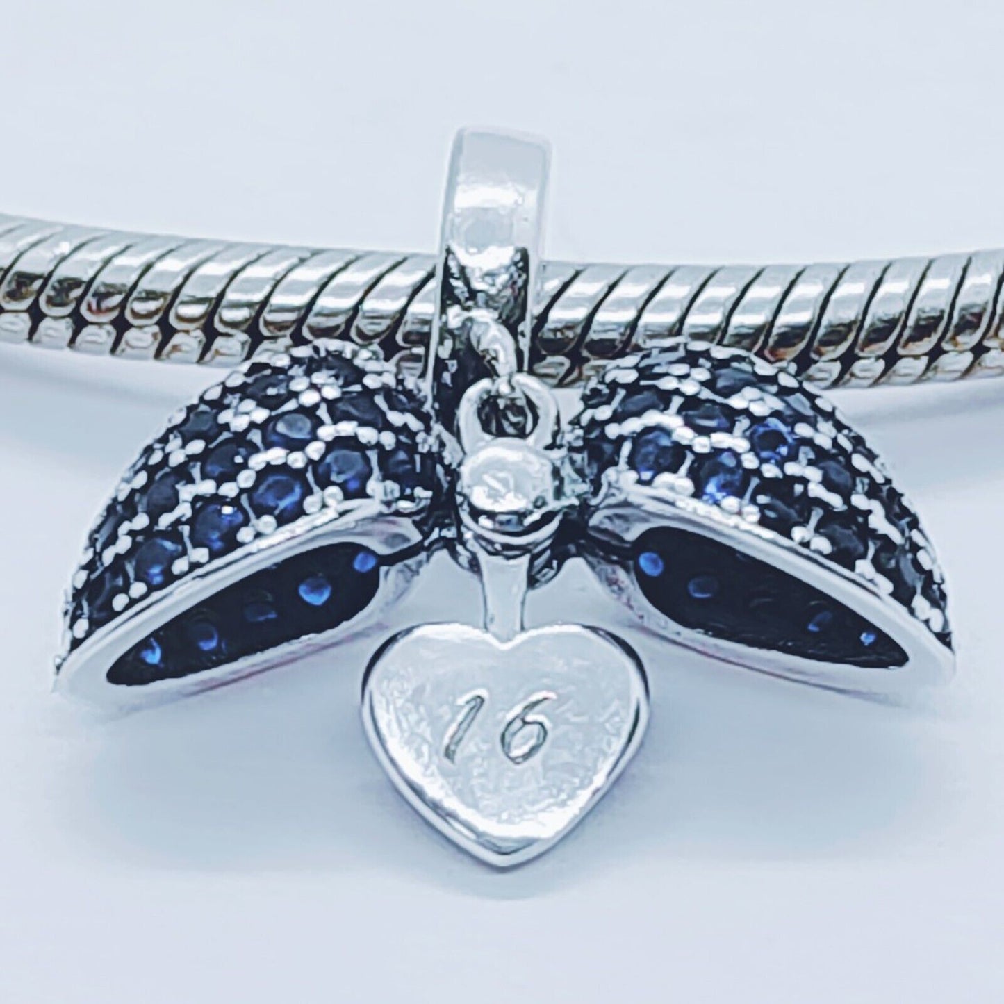 16th Birthday Charm Pendant for Pandora Bracelet or Necklace.  16 Age Charm