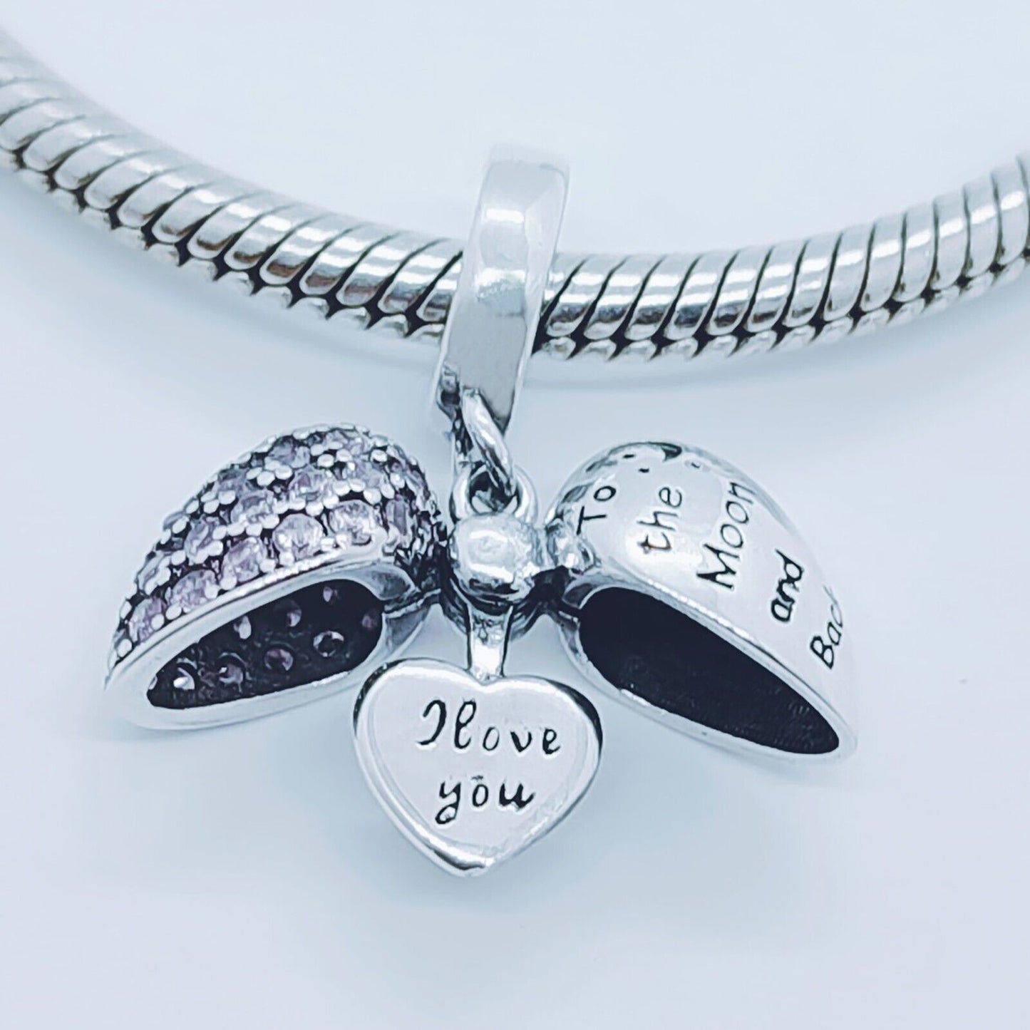 Nan I Love You to the Moon and Back Charm for Pandora Bracelet or Necklace