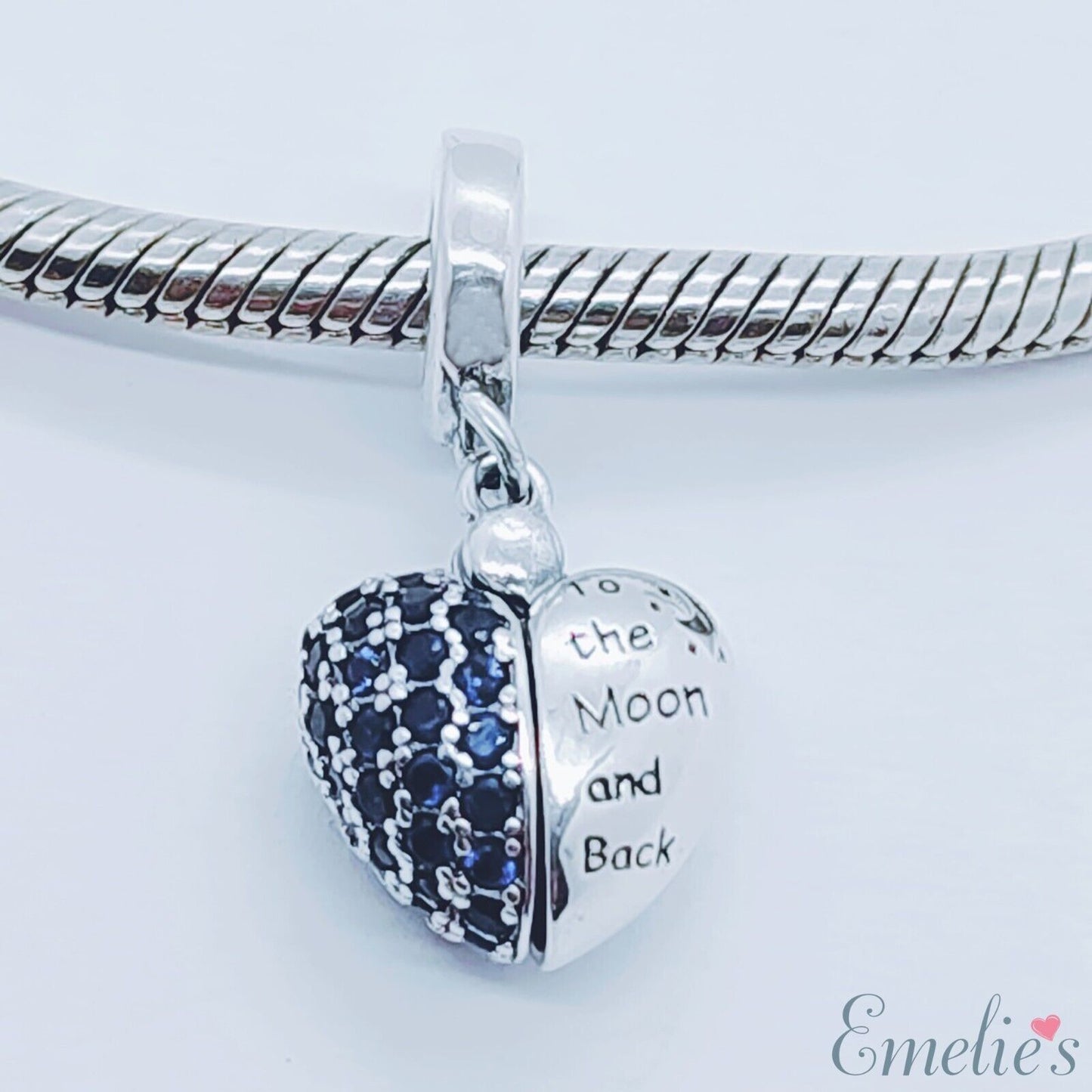 Mum I Love You to the Moon and Back Charm for Pandora Bracelet Mother Charm Locket