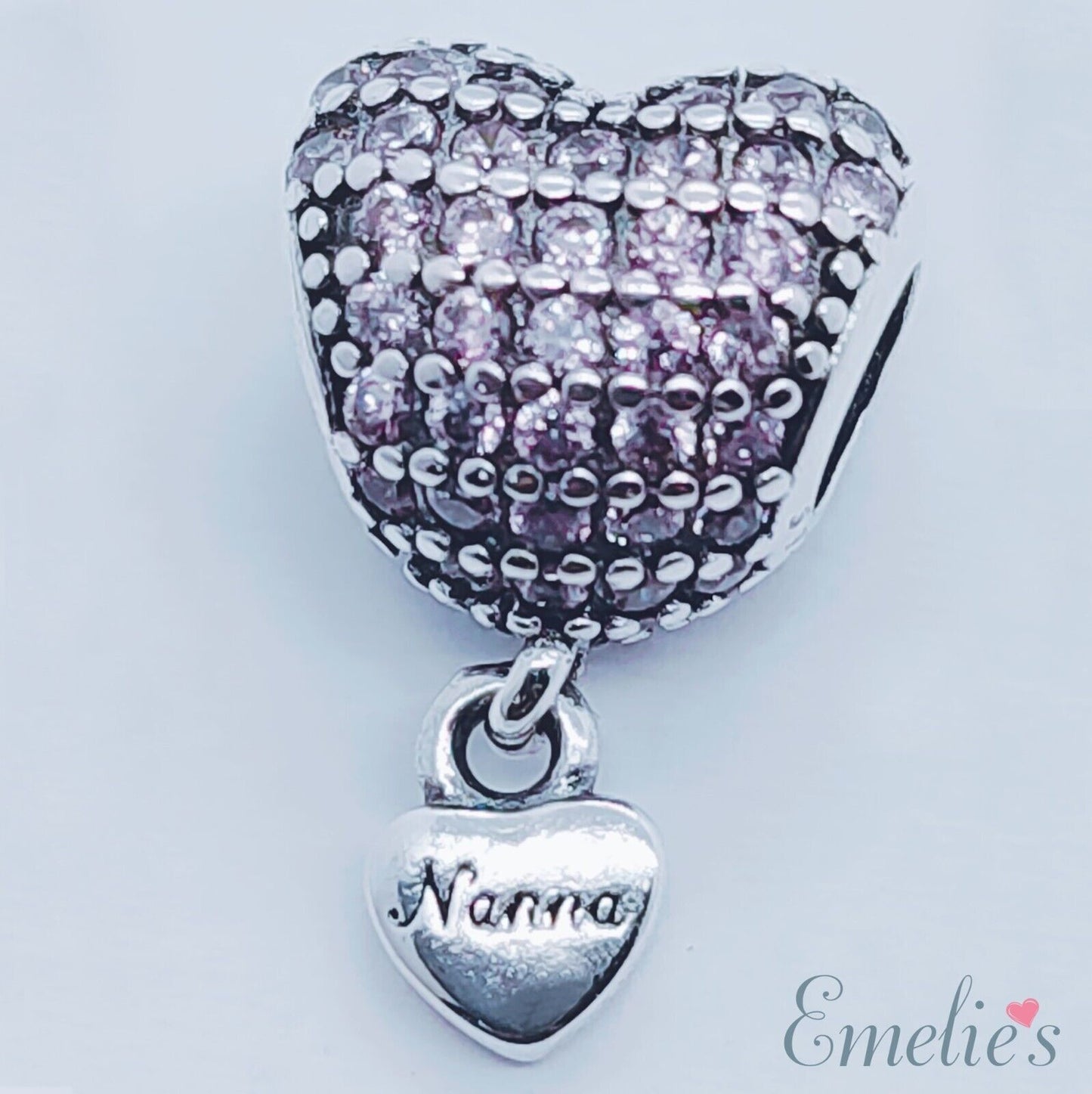 Nanna Charm for Pandora Bracelet. Crystal 925 Sterling Silver. Nanna Gift