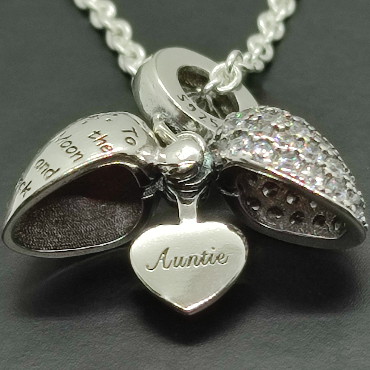 Auntie I Love You to the Moon and Back Pandora Necklace