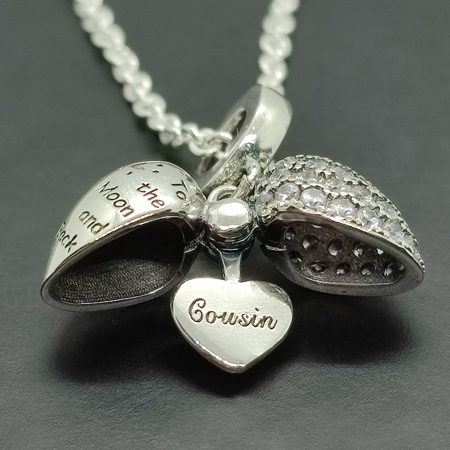 Cousin Pandora I Love You to the Moon and back necklace