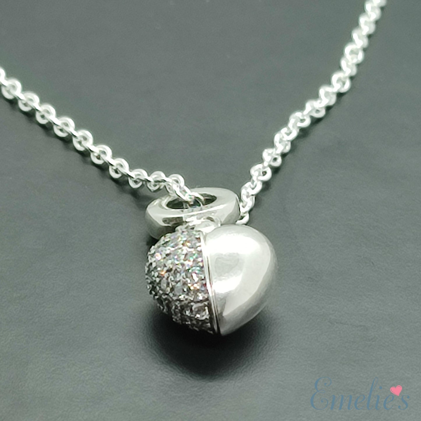 Wife I Love You Heart Necklace. Pendant also fits Pandora Bracelet.