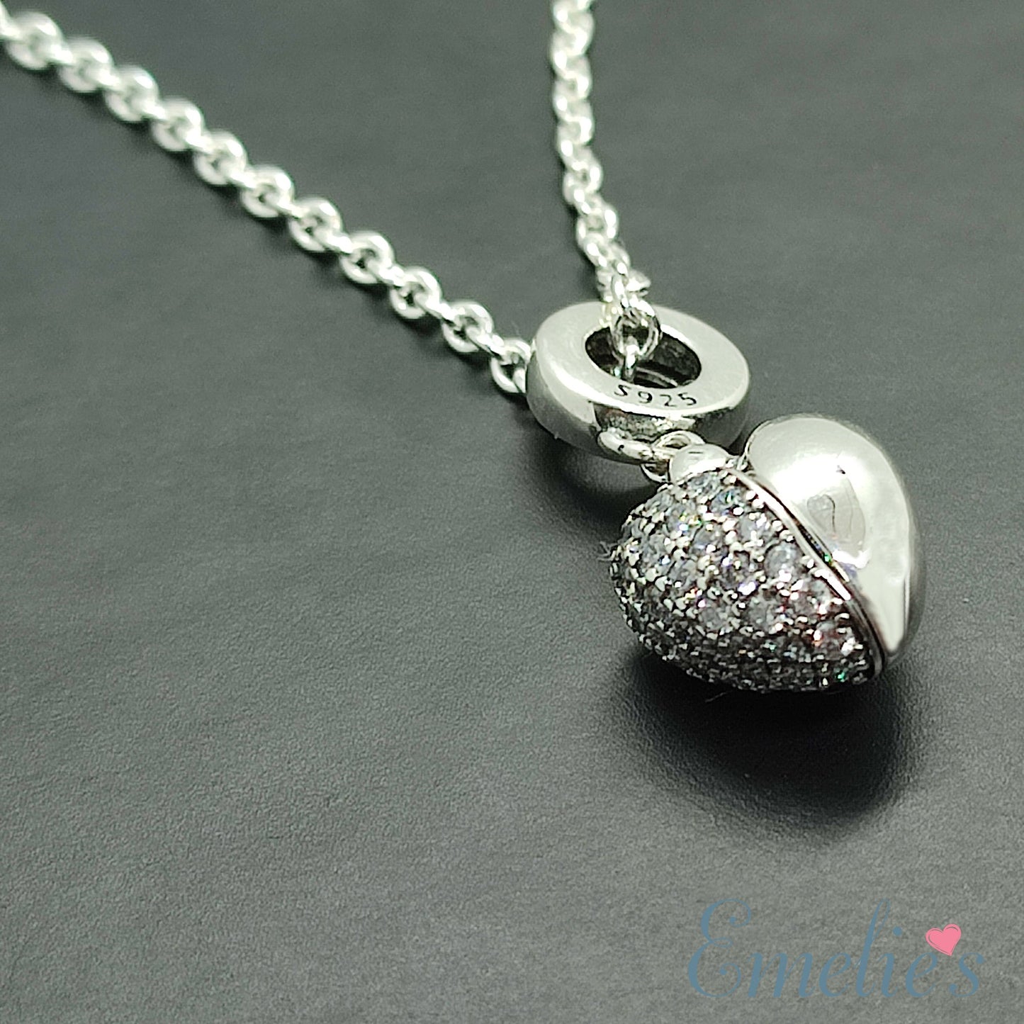 Wife I Love You Heart Necklace. Pendant also fits Pandora Bracelet.