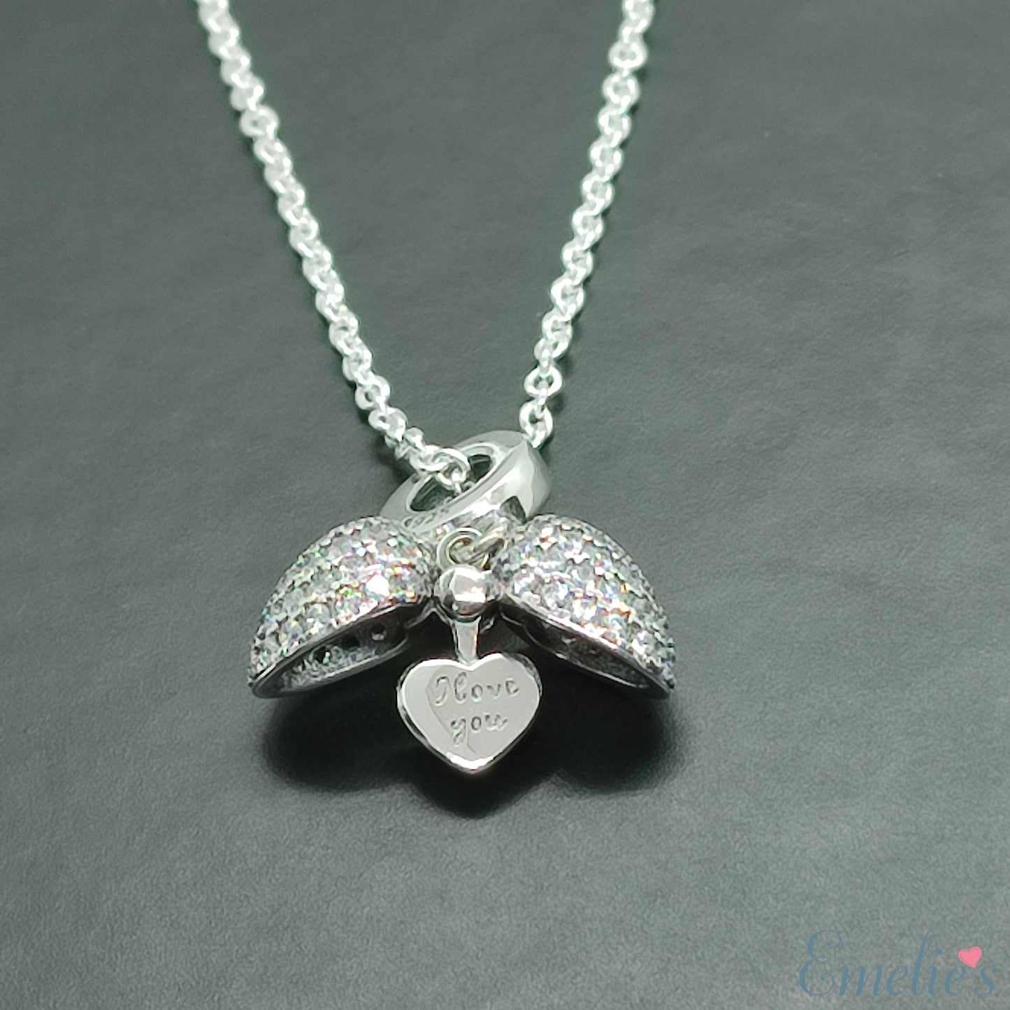 Wife I Love You Heart Necklace. Pendant also fits Pandora Bracelet.  Available in 4 colours