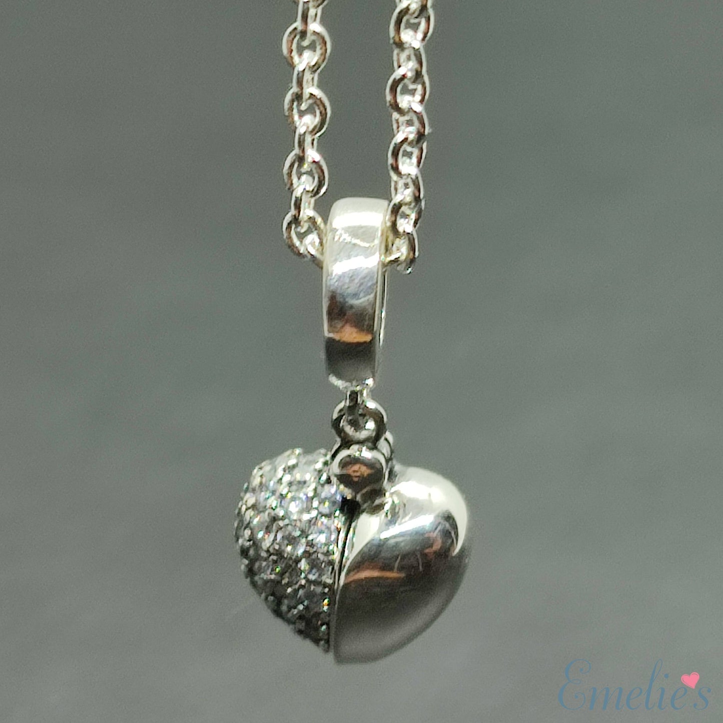 Wife I Love You Heart Necklace. Pendant also fits Pandora Bracelet.