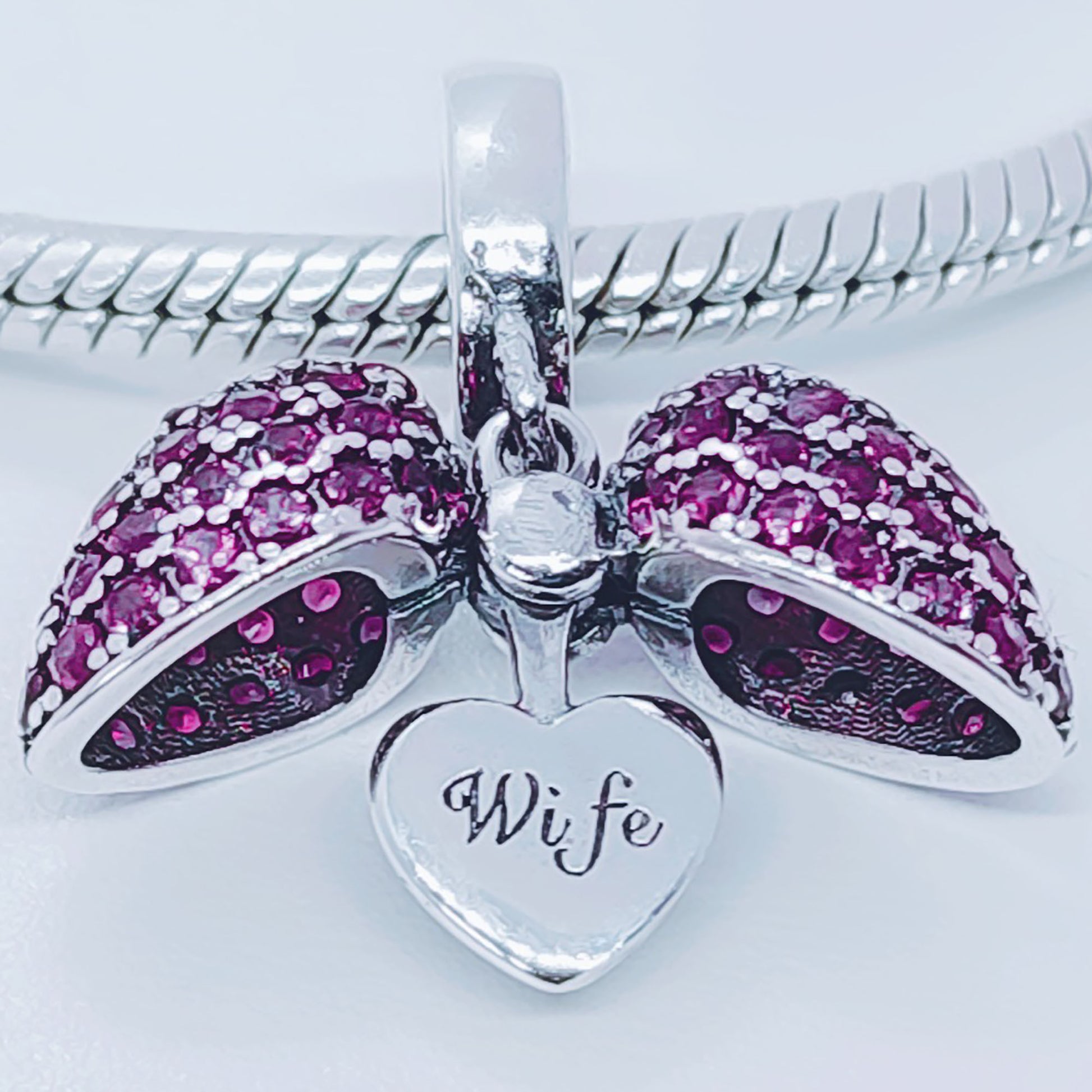 Wife Pandora Necklace pink